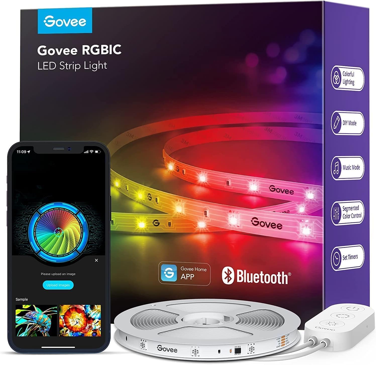Govee RGBIC LED Strip Light 10M — Smart Lights for Bedroom